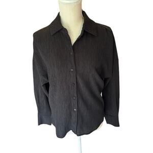 MNG Black button down.  size 2